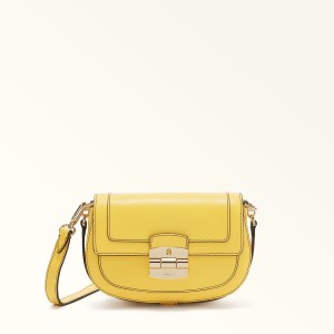 Furla CLUB 2 Crossbody Väska Dam Gula | 5061-TOMVK