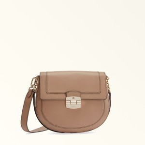 Furla CLUB 2 Crossbody Väska Dam Kaffe | 8930-GVNLK