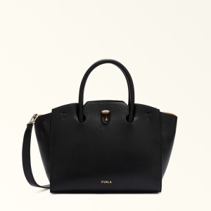 Furla GENESI Totes Dam Svarta | 4037-QHIPX