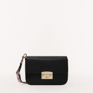 Furla METROPOLIS Crossbody Väska Dam Svarta Lila | 1392-MOLWQ