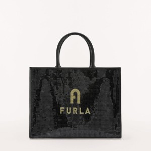 Furla OPPORTUNITY Totes Dam Svarta | 3605-NLUPV