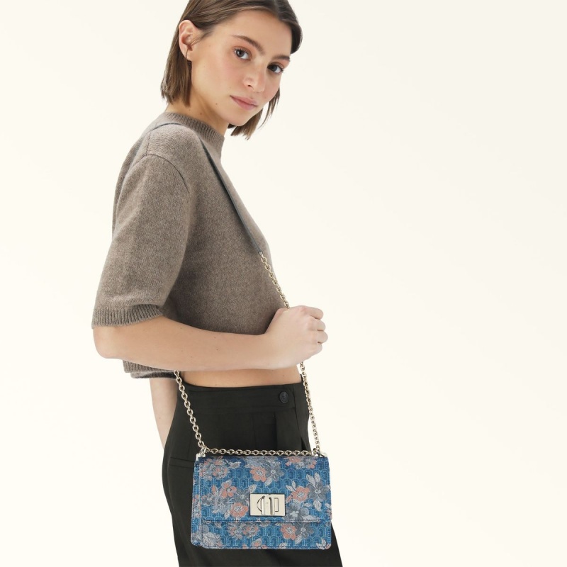 Furla 1927 Crossbody Väska Dam Blommiga | 8326-WUVBO