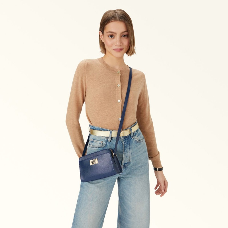 Furla 1927 Crossbody Väska Dam Marinblå | 4208-LACKB