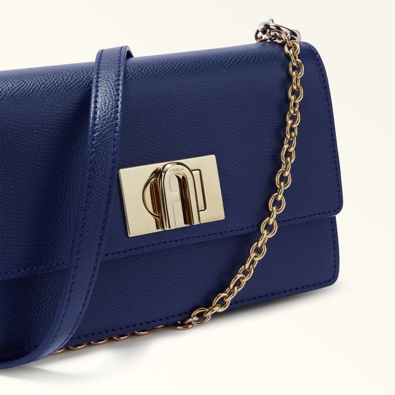 Furla 1927 Crossbody Väska Dam Marinblå | 8217-XSEQG