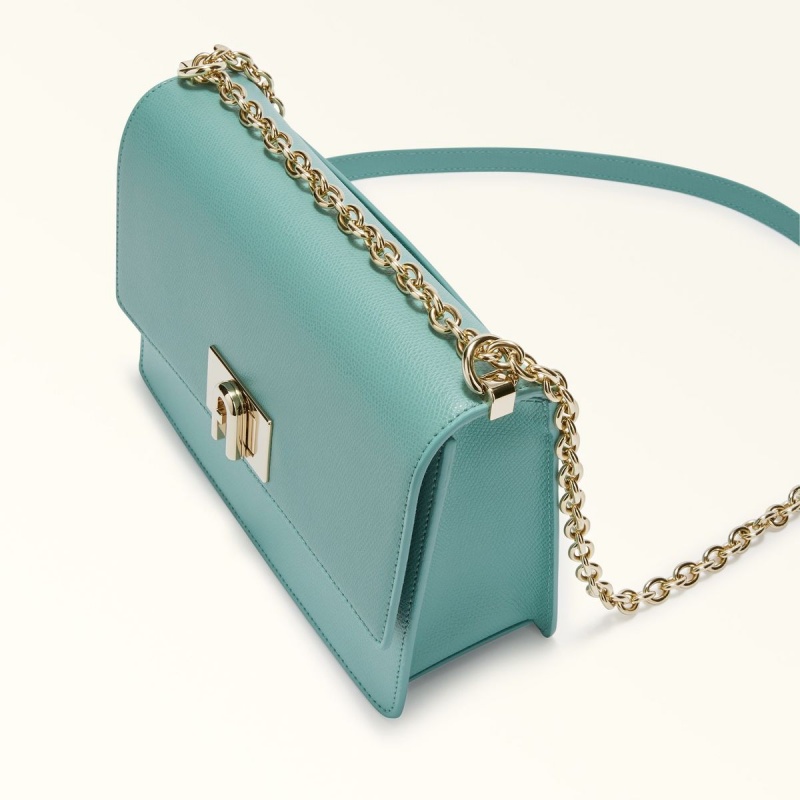 Furla 1927 Crossbody Väska Dam Mintgröna | 8920-WCRAP