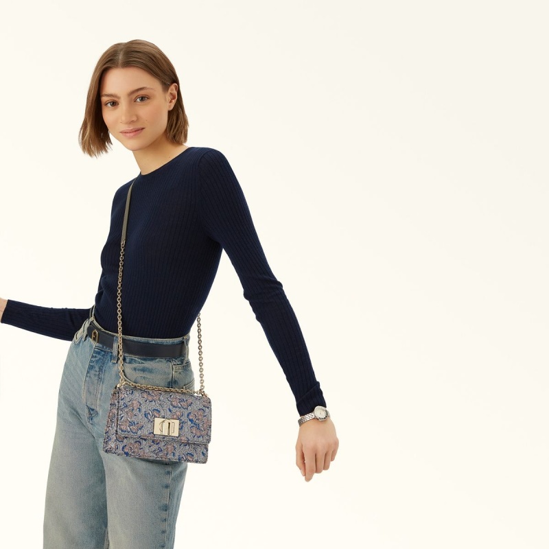 Furla 1927 Crossbody Väska Dam Silver | 4721-LPQUV