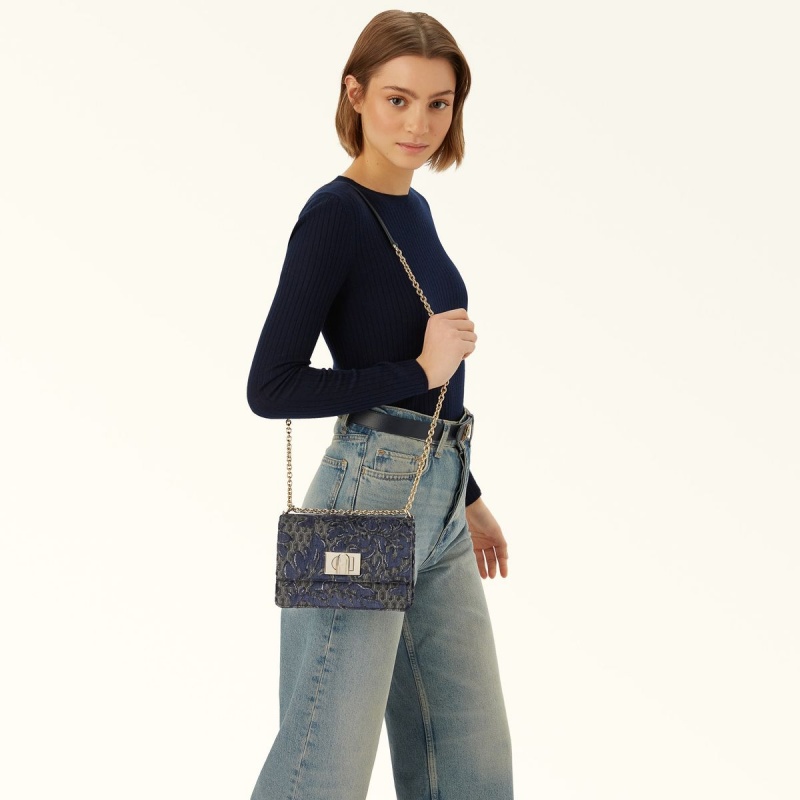 Furla 1927 Crossbody Väska Dam Svarta | 0639-HIKMG