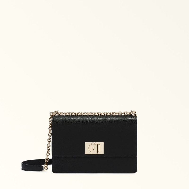 Furla 1927 Crossbody Väska Dam Svarta | 5098-BZKIF