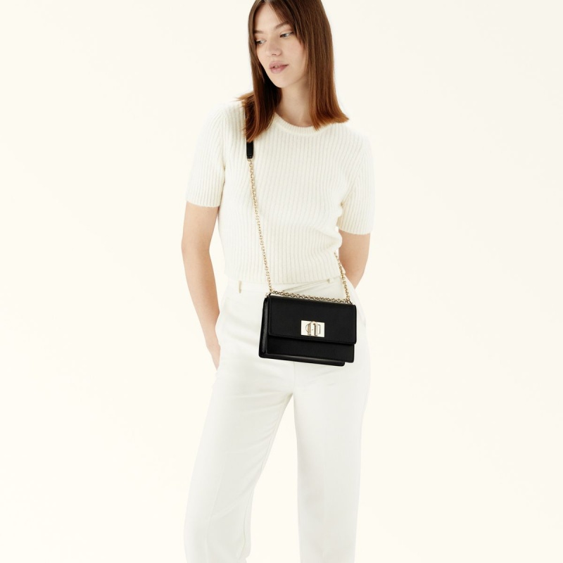 Furla 1927 Crossbody Väska Dam Svarta | 7401-MNCPW