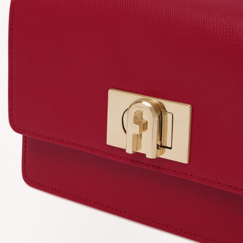 Furla 1927 Crossbody Väska Dam Vinröda | 9187-HJNRT