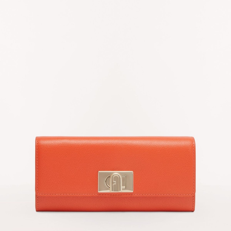 Furla 1927 Stor Plånbok Dam Orange | 6917-ASFTX