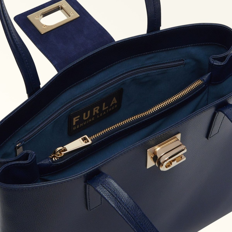 Furla 1927 Totes Dam Marinblå | 8643-JTADE