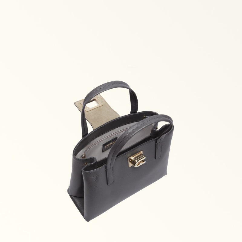 Furla 1927 Totes Dam Obsidian | 4956-PVXQW