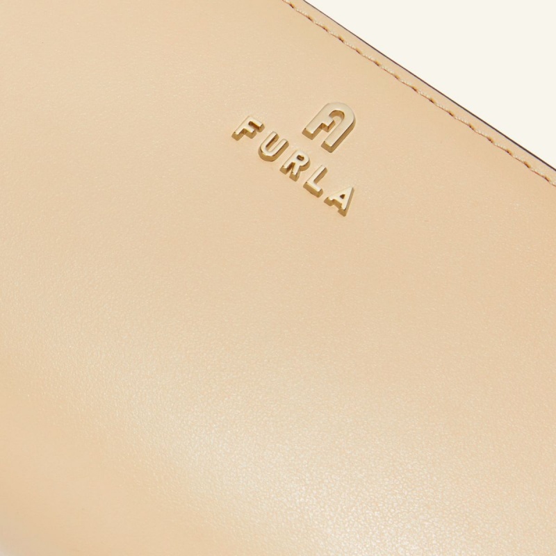 Furla CAMELIA Liten Plånbok Dam Beige | 6745-AJFUV