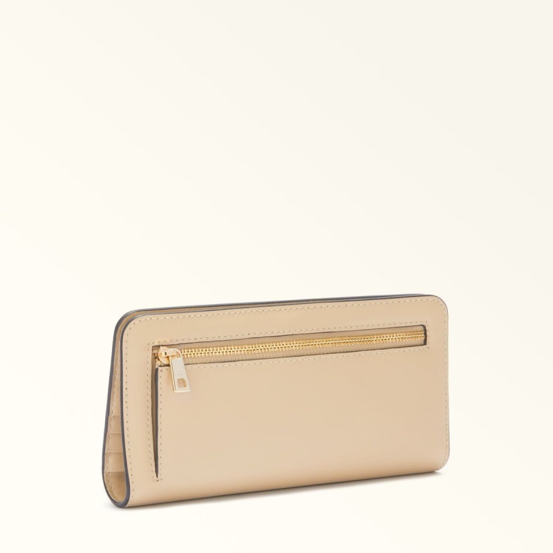 Furla CAMELIA Liten Plånbok Dam Beige | 6745-AJFUV