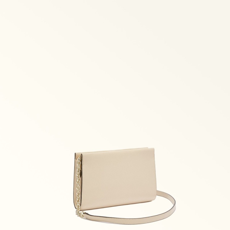 Furla CAMELIA Mini Bags Dam Grädde | 0389-KQAEB