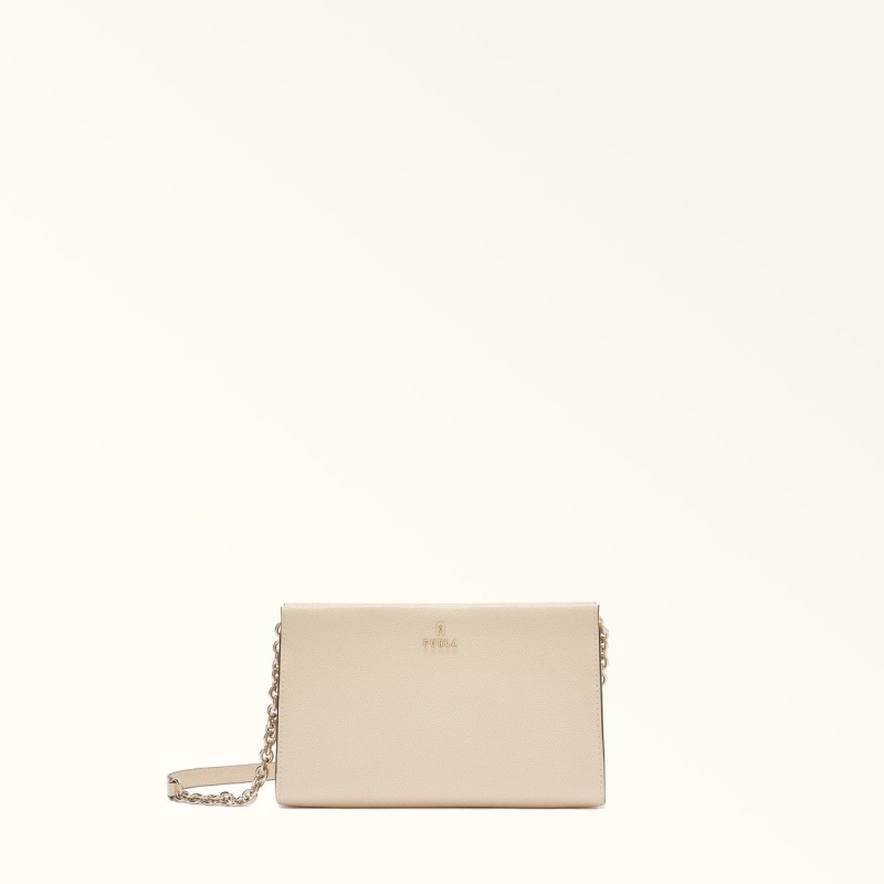 Furla CAMELIA Mini Bags Dam Grädde | 0389-KQAEB