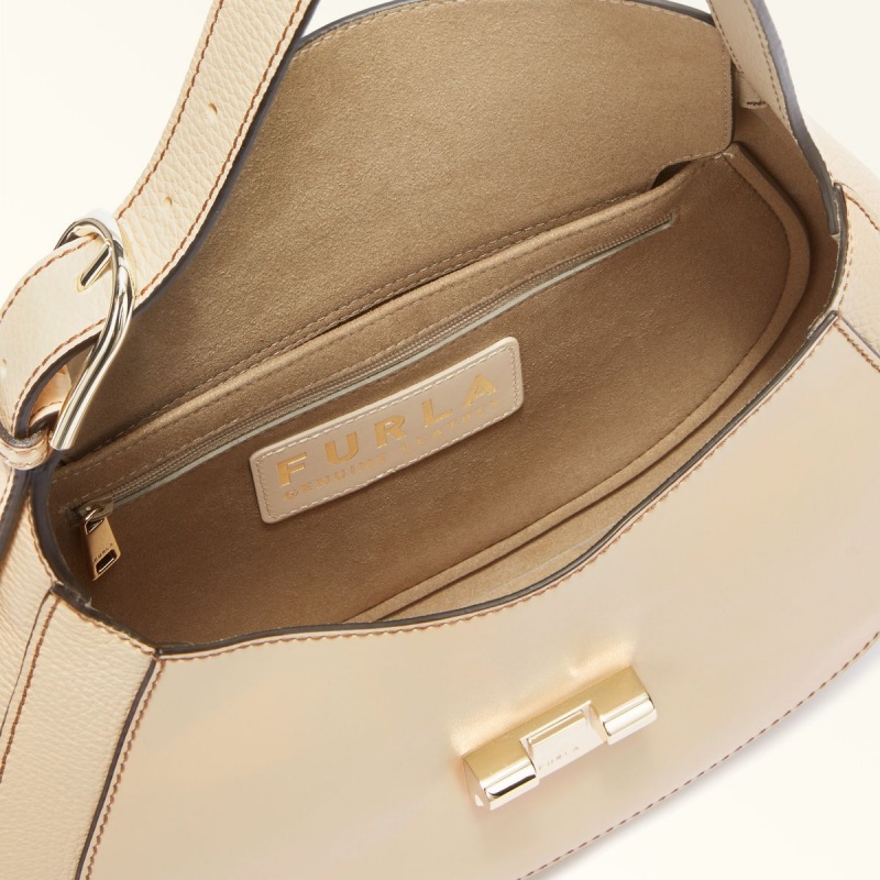 Furla CLUB 2 Axelväska Dam Beige | 1476-AXJKG