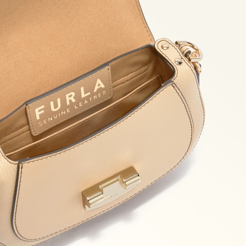 Furla CLUB 2 Crossbody Väska Dam Beige | 9653-HDORS