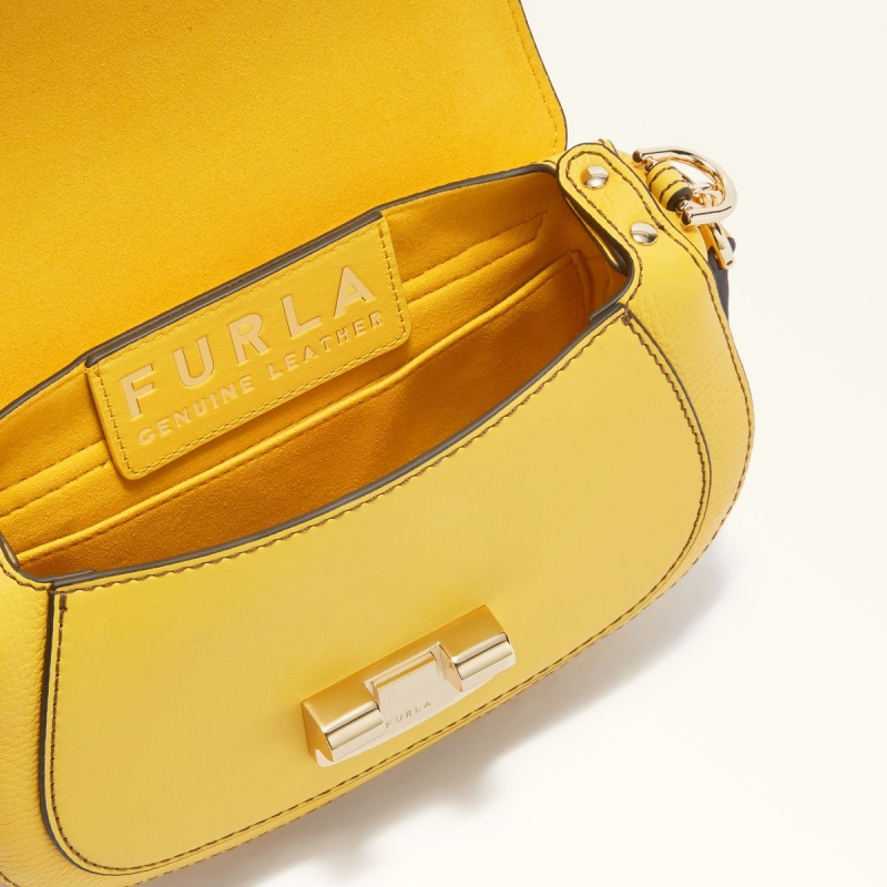 Furla CLUB 2 Crossbody Väska Dam Gula | 5061-TOMVK