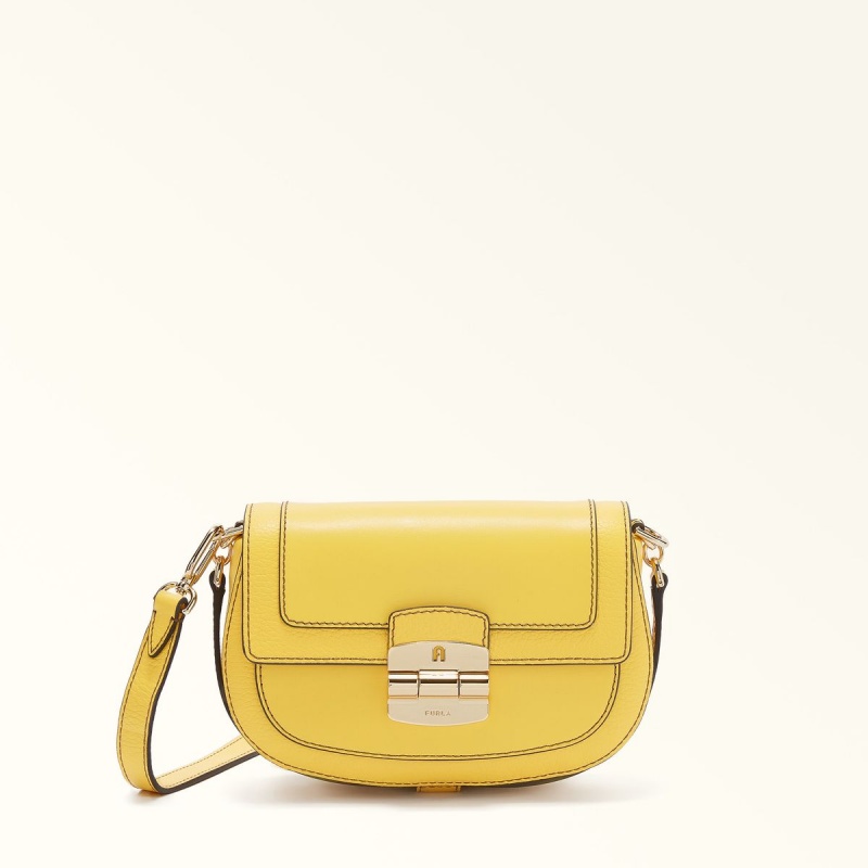 Furla CLUB 2 Crossbody Väska Dam Gula | 5061-TOMVK