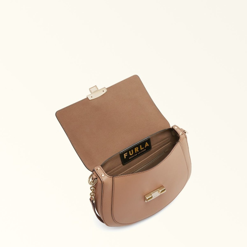 Furla CLUB 2 Crossbody Väska Dam Kaffe | 8930-GVNLK