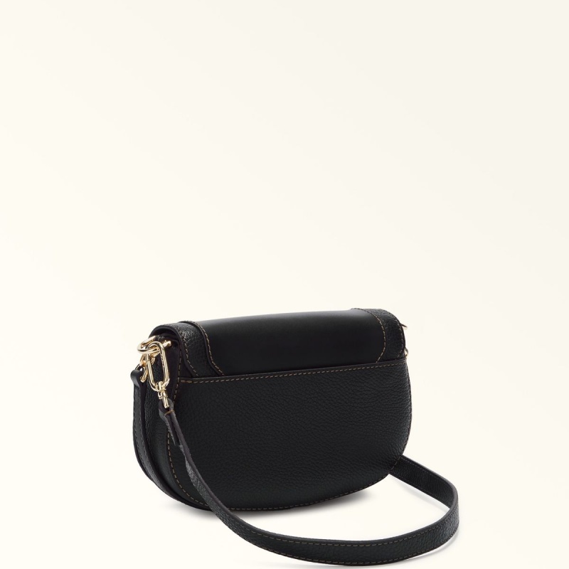 Furla CLUB 2 Crossbody Väska Dam Svarta | 7612-QHIYV