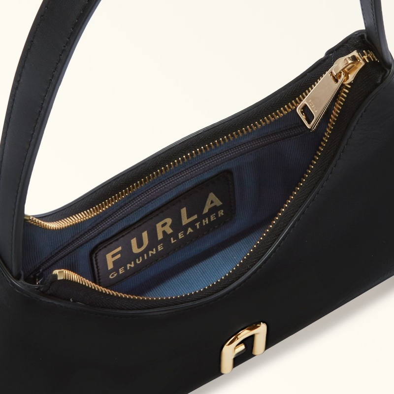 Furla DIAMANTE Axelväska Dam Svarta | 4253-NQMJG