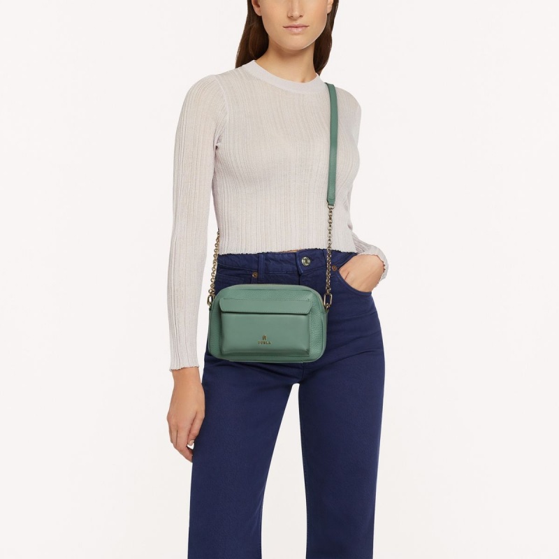 Furla FAVOLA Crossbody Väska Dam Gröna | 9624-XLKGI