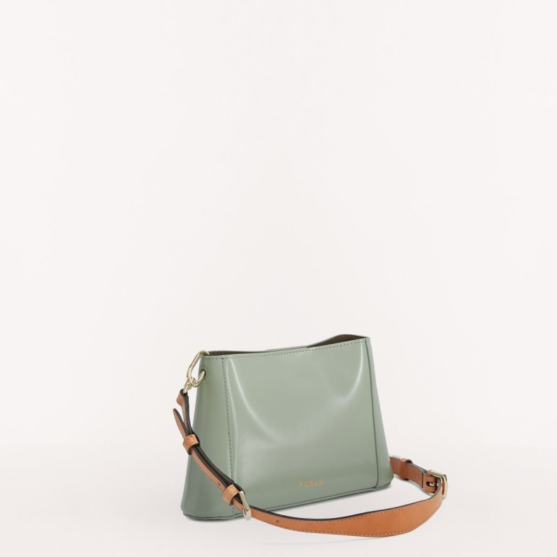 Furla FLEUR Axelväska Dam Mintgröna | 4753-ALDQH