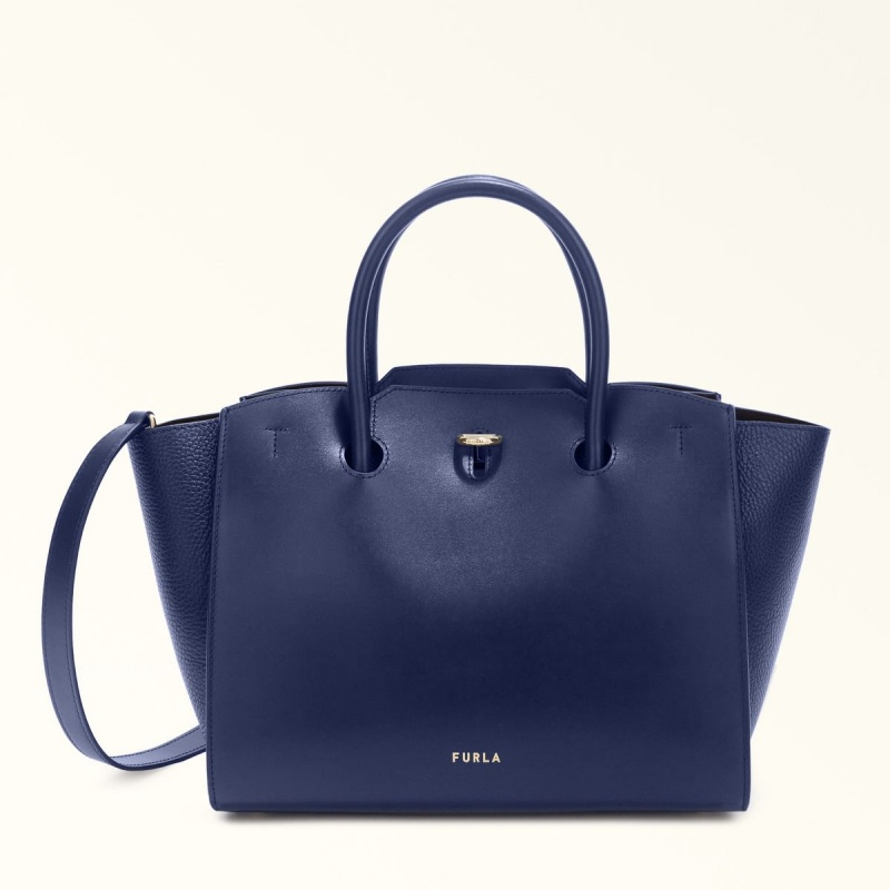 Furla GENESI Totes Dam Marinblå | 5864-RDGQK