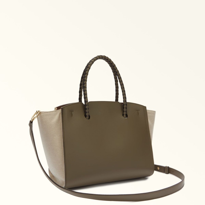 Furla GENESI Totes Dam Olivgröna | 5983-OTELK