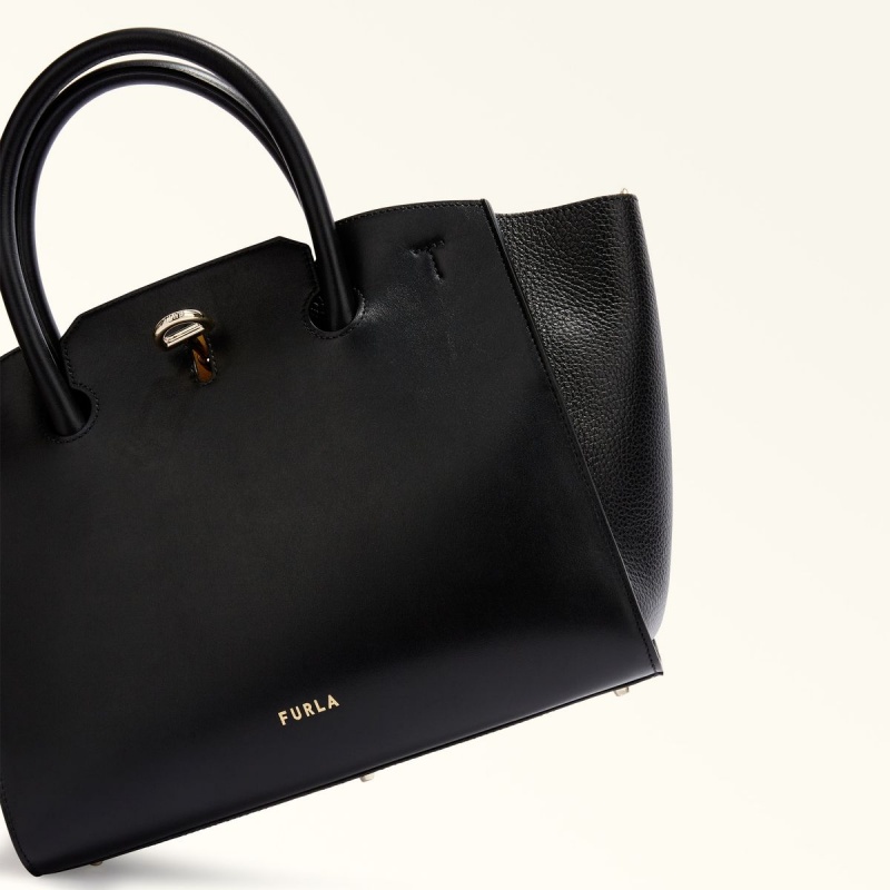 Furla GENESI Totes Dam Svarta | 4037-QHIPX