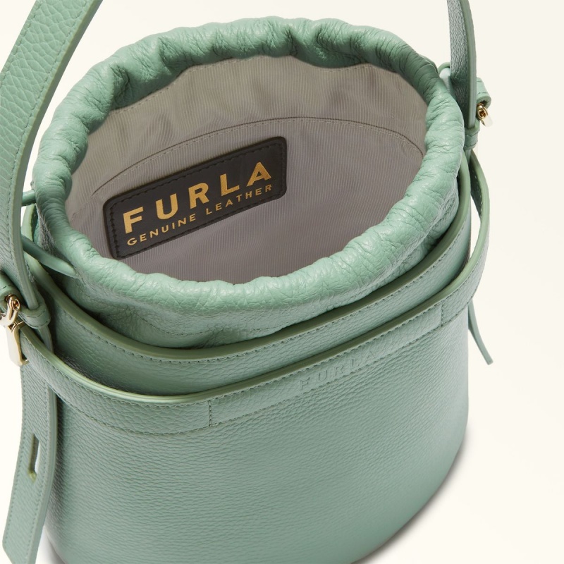 Furla GIOVE Bucket Väska Dam Gröna | 3172-NVBQG