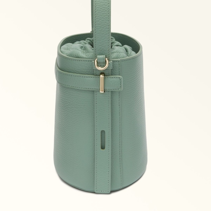 Furla GIOVE Bucket Väska Dam Gröna | 3172-NVBQG