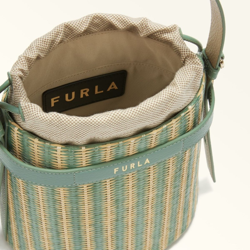 Furla GIOVE Bucket Väska Dam Gröna | 3560-ZIFPG