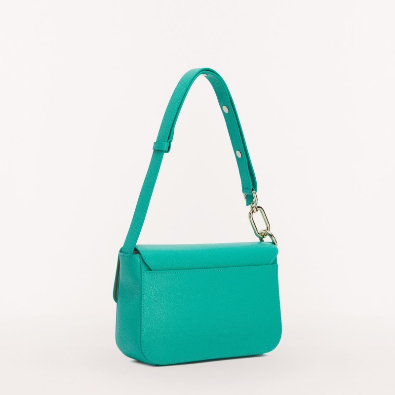 Furla METROPOLIS Axelväska Dam Turkos | 5684-FQRHD