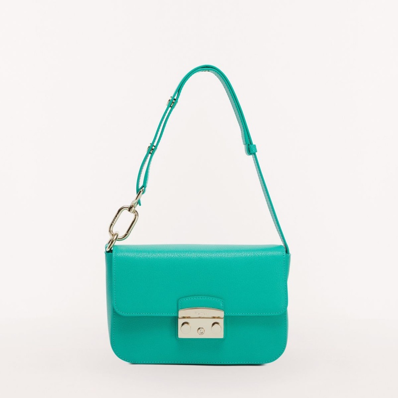 Furla METROPOLIS Axelväska Dam Turkos | 5684-FQRHD