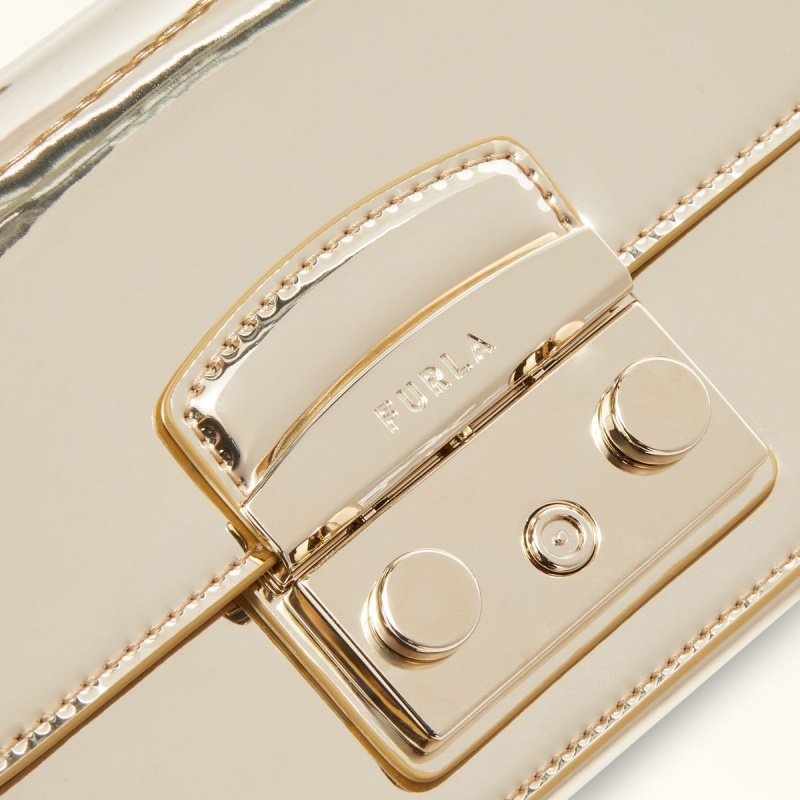 Furla METROPOLIS Crossbody Väska Dam Guld | 2068-QVWEY