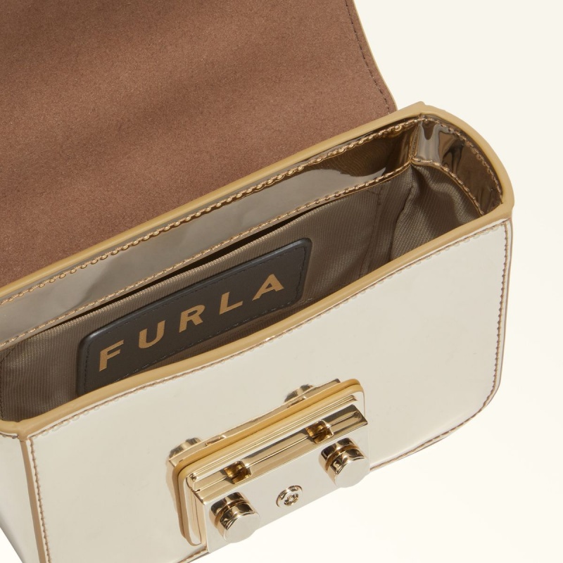 Furla METROPOLIS Crossbody Väska Dam Guld | 2068-QVWEY