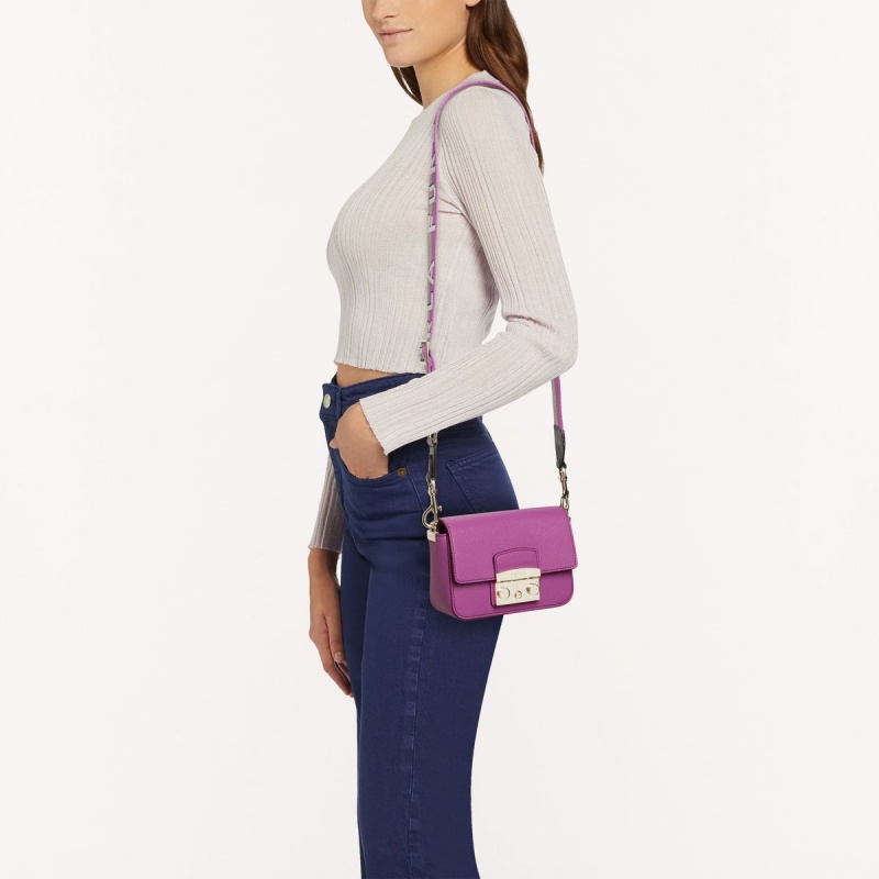 Furla METROPOLIS Crossbody Väska Dam Lila | 1025-TIDBU