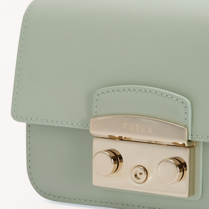 Furla METROPOLIS Crossbody Väska Dam Mintgröna | 8751-UJKZC