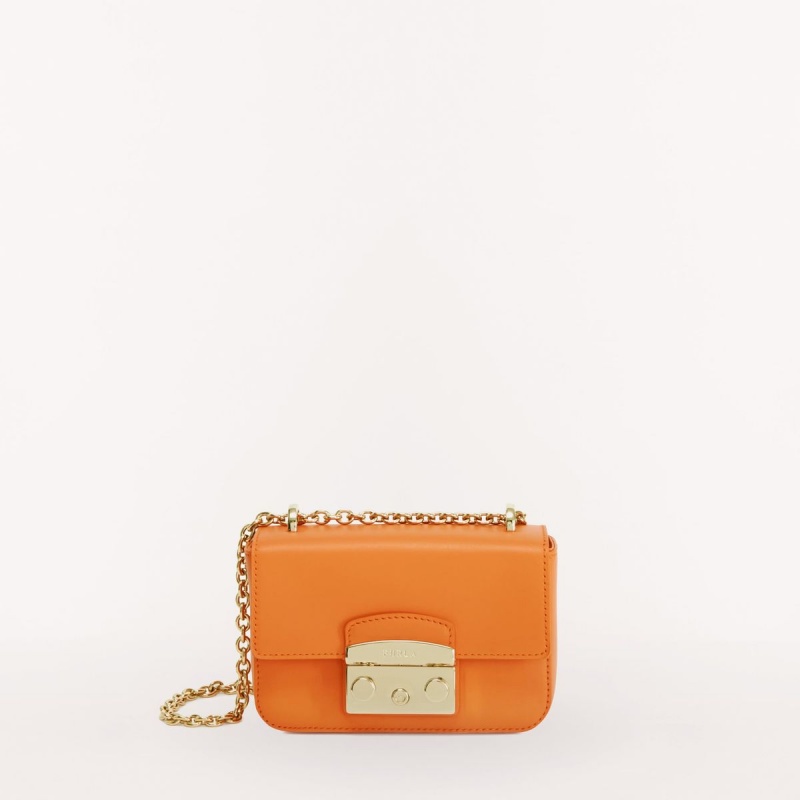 Furla METROPOLIS Crossbody Väska Dam Orange | 6093-BTZAH