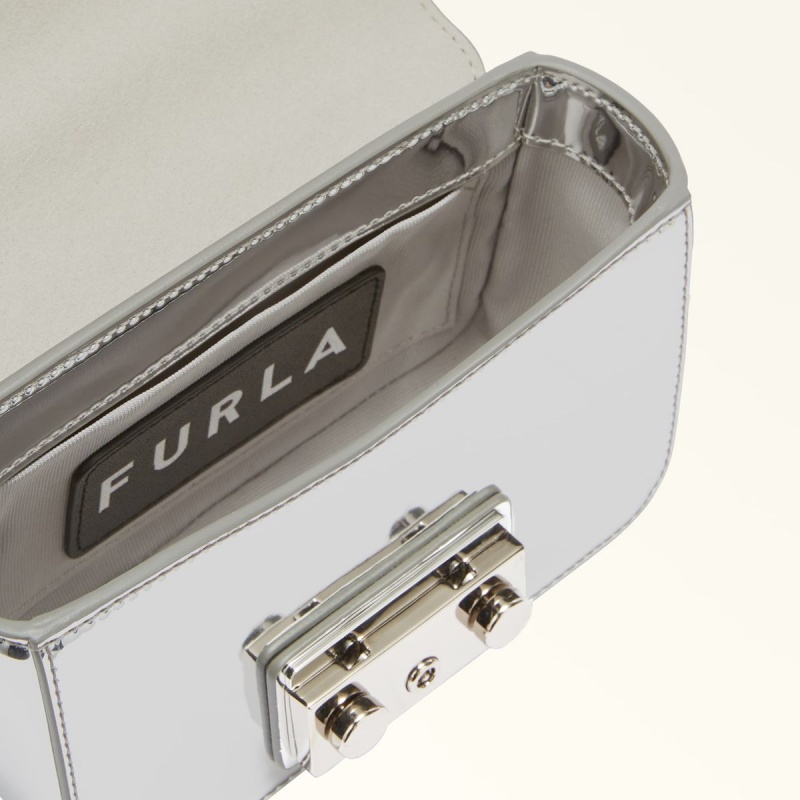 Furla METROPOLIS Crossbody Väska Dam Silver | 3751-FGRZE