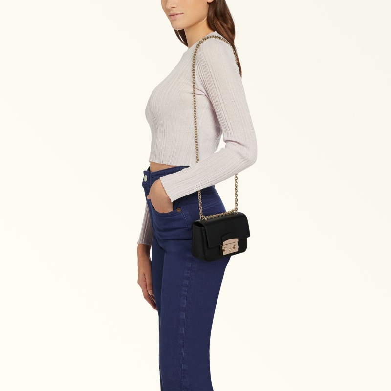 Furla METROPOLIS Crossbody Väska Dam Svarta | 0519-IYTHP