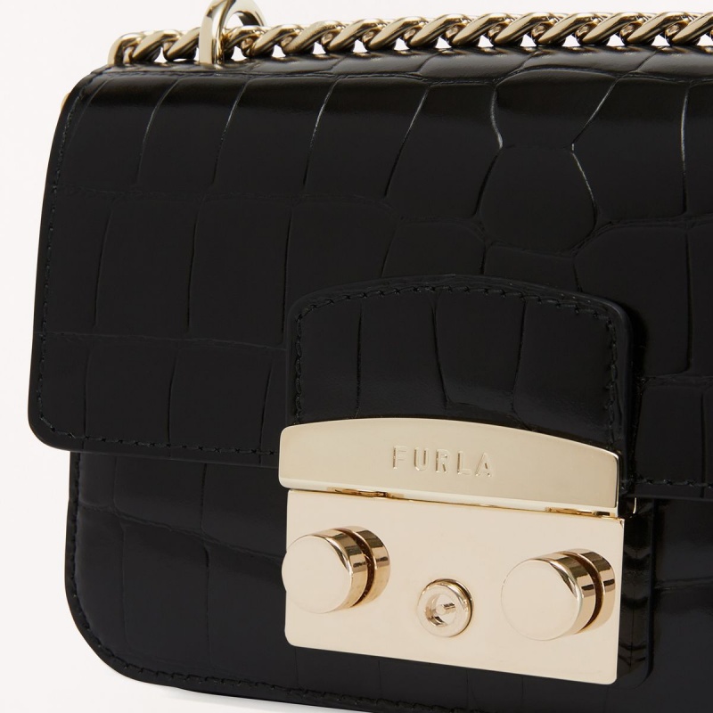 Furla METROPOLIS Crossbody Väska Dam Svarta | 6725-ISOFU