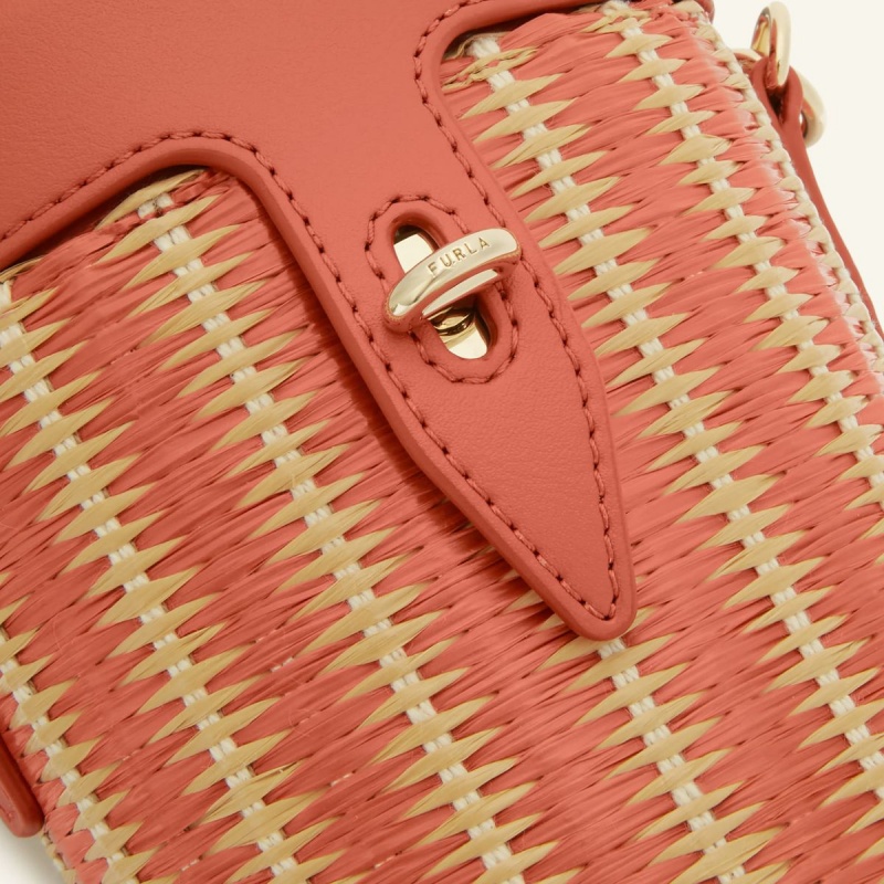 Furla NET Crossbody Väska Dam Röda Gula | 2831-GZEDV