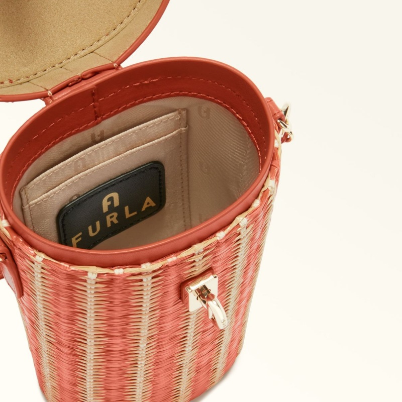 Furla NET Crossbody Väska Dam Röda Gula | 2831-GZEDV