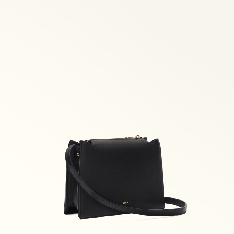 Furla NUVOLA Crossbody Väska Dam Svarta | 4382-LAFSO