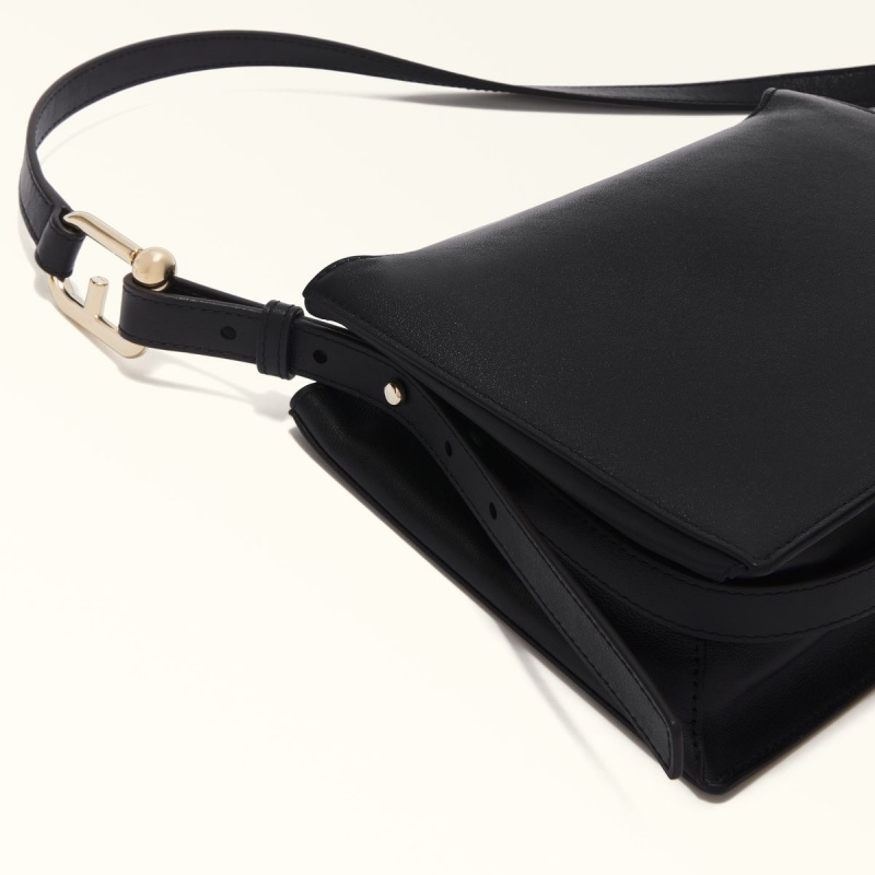 Furla NUVOLA Crossbody Väska Dam Svarta | 4382-LAFSO